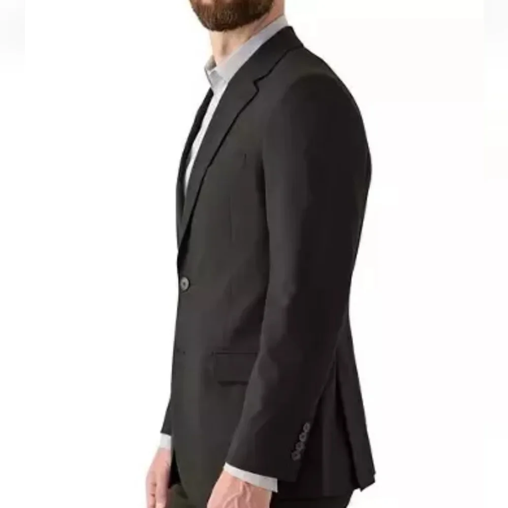 Nautica Mens Blazer Size 44 Long Black Jacket 2 Button Suit Separate New
